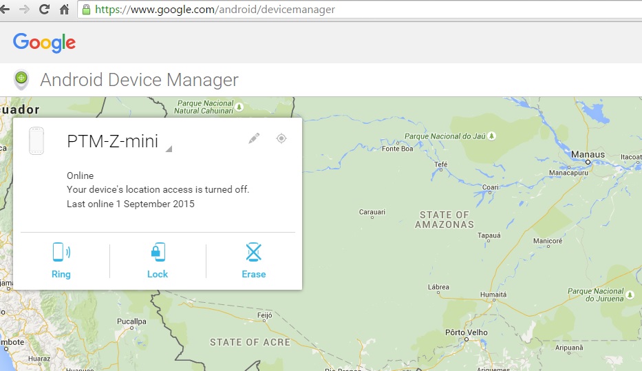 Android Device Manager Privacy Protection Password