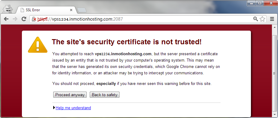 Self Signed SSL