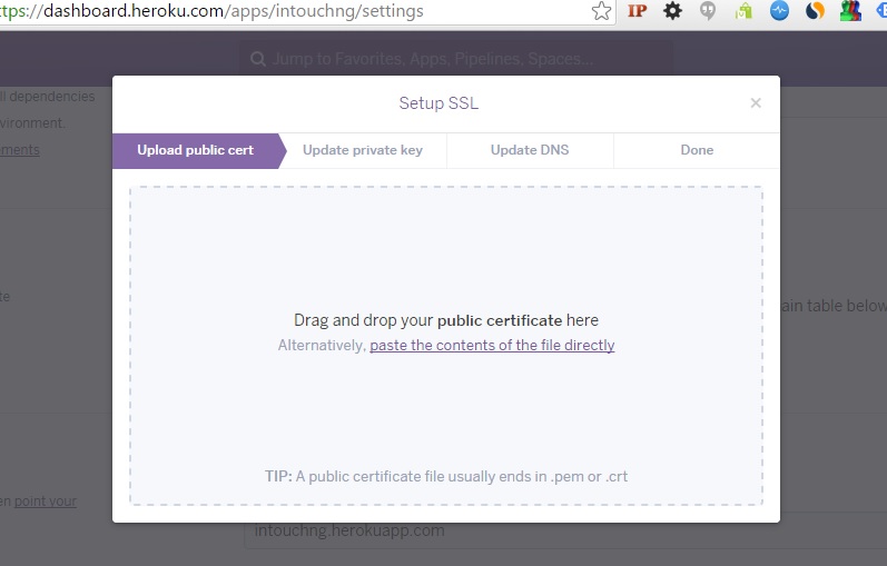 Heroku SSL